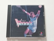 画像1: Vテニス　帯葉書箱説有　PS1プレイステーション【管理9m5】 (1)