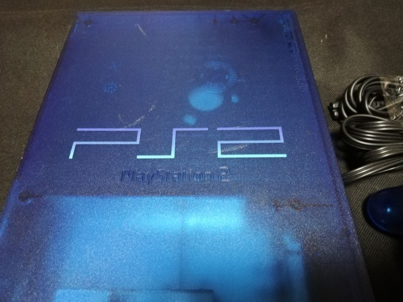 PS2　プレイステーション2用　メモリーカード　クリアブルー